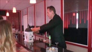 Wife Suck Stranger Dicks while Husband Fuck her in Bar