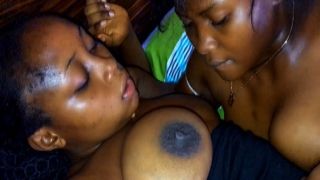 Amateur African Lesbians Fooling Around In Homemade Big