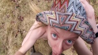 Sarah Evans - The Best Little Slut On PornHub Chokes on Cock and Cum in Public and Gets a Delicious Facial